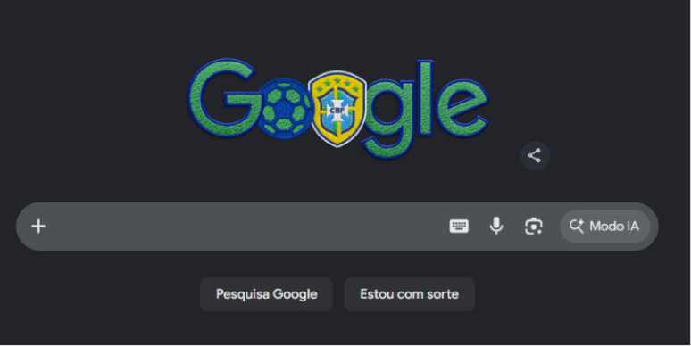 Google preparou mec&acirc;nica especial para dias de partida do Brasil 