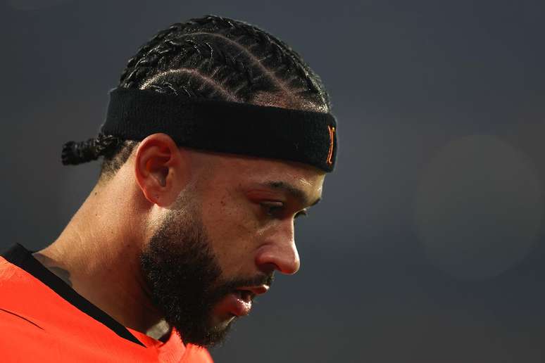 Memphis Depay contra o Jap&atilde;o pela Copa do Mundo &ndash;