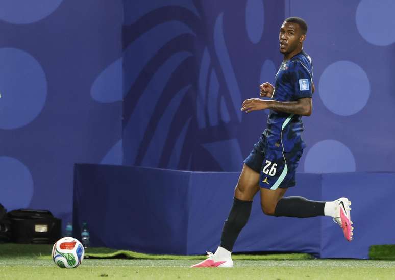 Rayan em partida do Brasil contra o Haiti