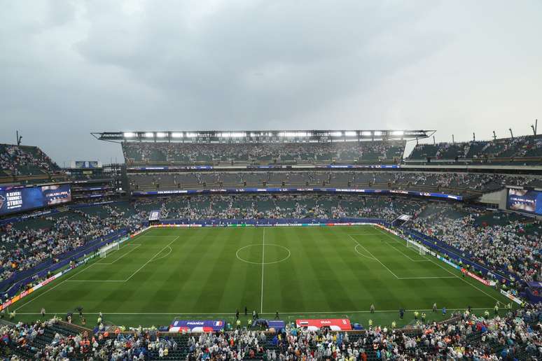 Est&aacute;dio Lincoln Financial Field, palco da partida entre Fran&ccedil;a e Iraque 