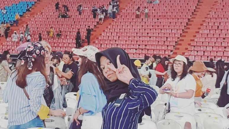 Vevee no show de 2019 do BTS em Bangkok