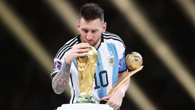 O melhor momento de Messi como capit&atilde;o da sele&ccedil;&atilde;o argentina foi a conquista da Copa do Mundo de 2022, no Catar