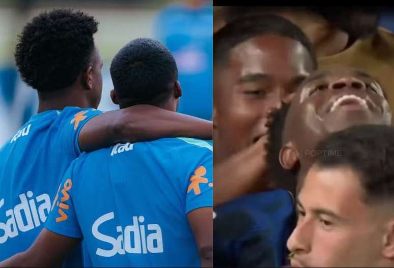 Endrick e Vini Jr se provocam nas redes sociais