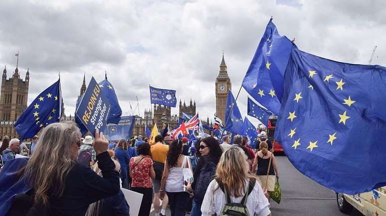 Manifesta&ccedil;&atilde;o contra o Brexit em Londres