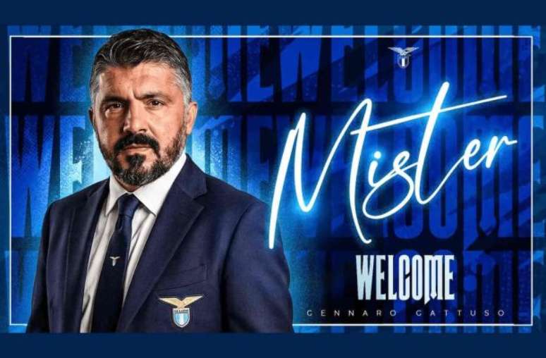 Divulga&ccedil;&atilde;o / Lazio - Legenda: Gattuso estava sem clube desde que deixou a sele&ccedil;&atilde;o italiana, em abril