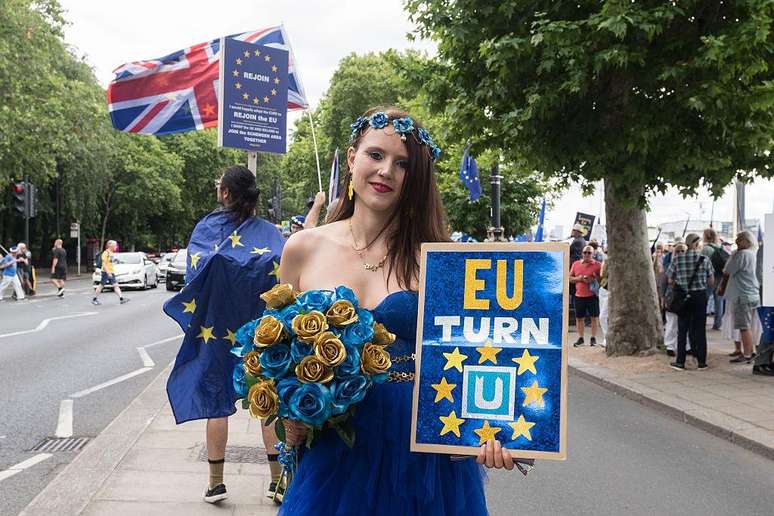 Entre os entrevistados que n&atilde;o tinham idade para votar no referendo de 2016, 70% afirmam que votariam pela entrada do Reino Unido na Uni&atilde;o Europeia