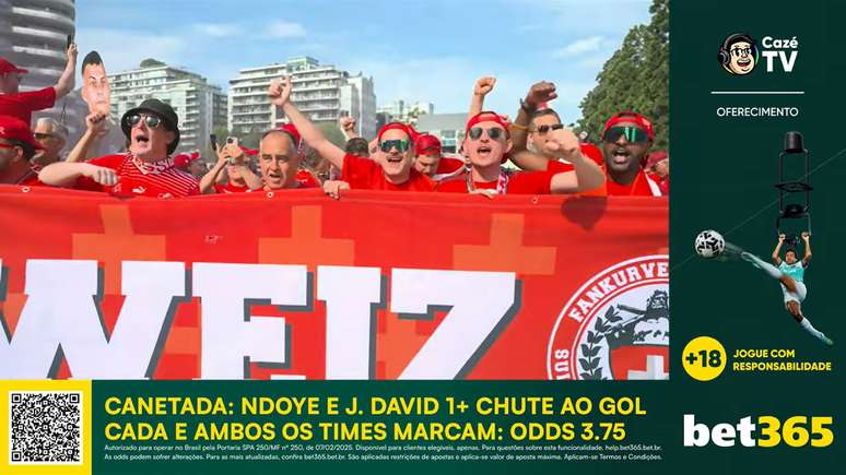 Captura de tela de transmiss&atilde;o do Caz&eacute;TV 