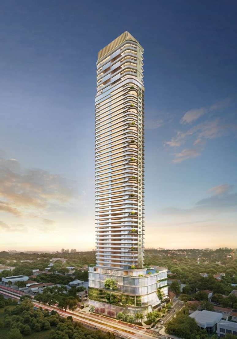 Com 210m de altura, o Epic &eacute; o residencial mais alto da capital