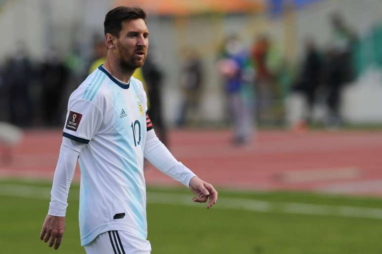 Messi pela Argentina, nas qualificat&oacute;rias da Copa do Mundo de 2022 