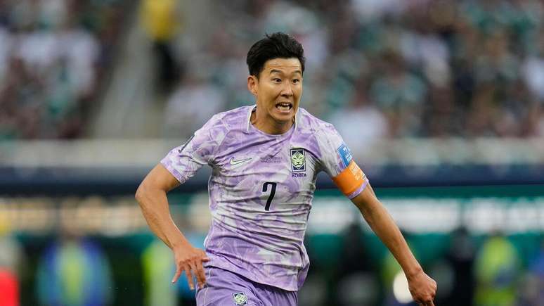 Son Heung-min (Coreia do Sul) durante jogo contra o M&eacute;xico, no dia 18.06.2026.