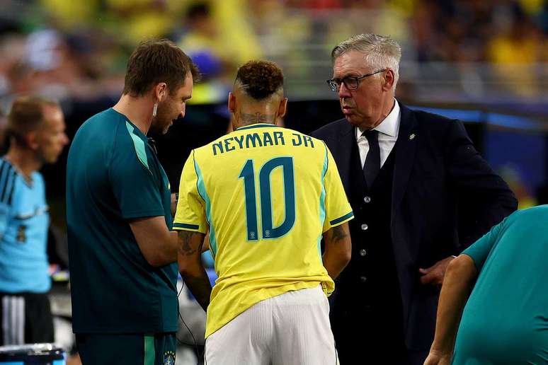 Neymar entrou no segundo tempo do duelo contra a Esc&oacute;cia &ndash;