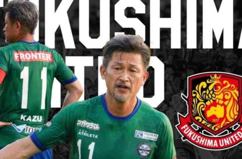 Reprodu&ccedil;&atilde;o - Legenda: Aos 59 anos, Kazu Miura renova contrato e jogar&aacute; a 42&ordf; temporada como profissional