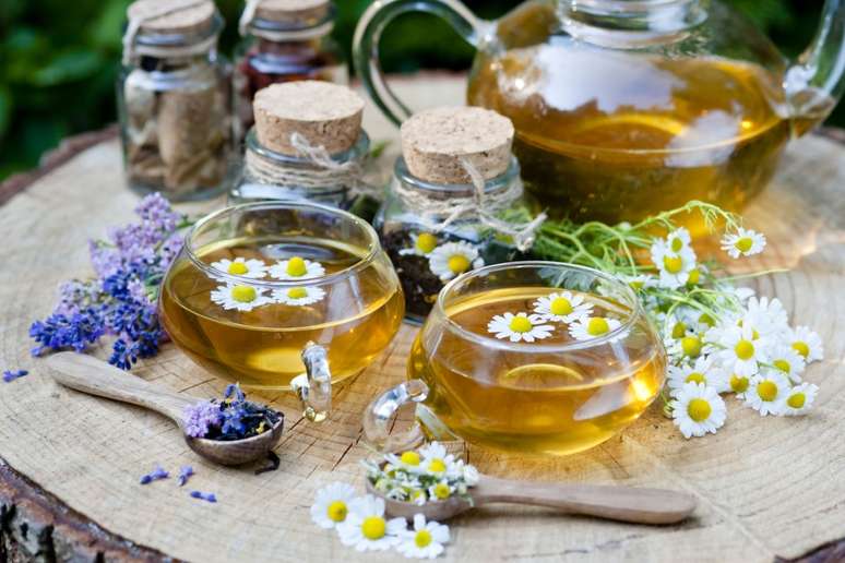 Ch&aacute; de lavanda com camomila 