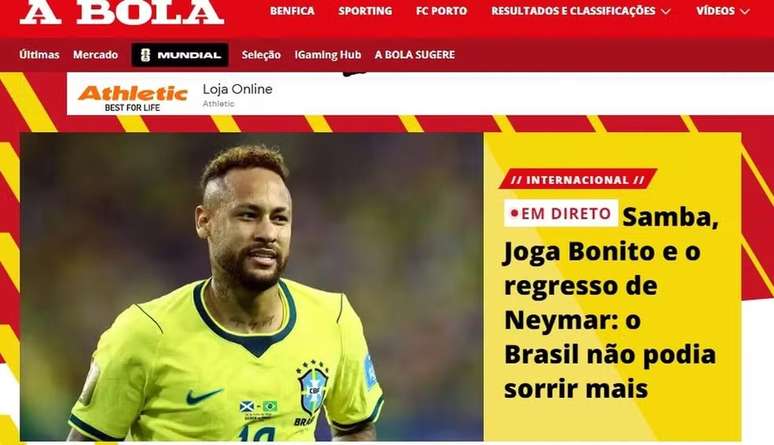 Imprensa internacional repercute vit&oacute;ria do Brasil contra a Esc&oacute;cia &ndash;