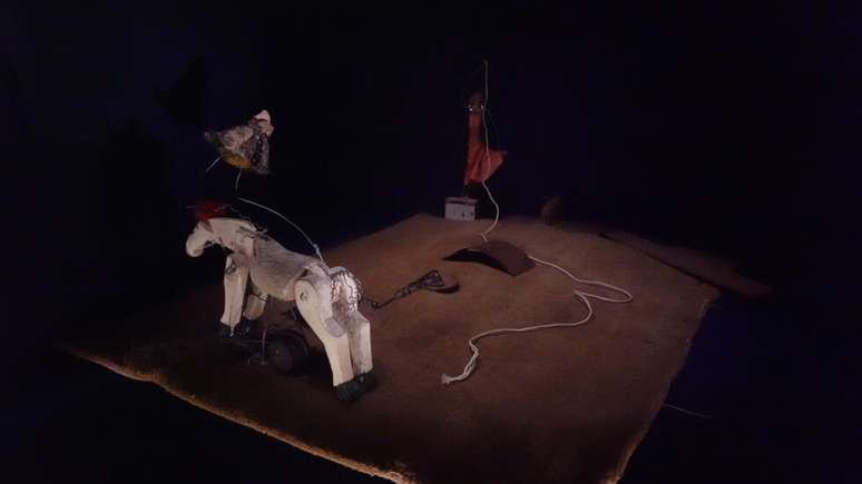 Cena do Circo Calder, em exposi&ccedil;&atilde;o em Paris, em 19 de junho de 2026.