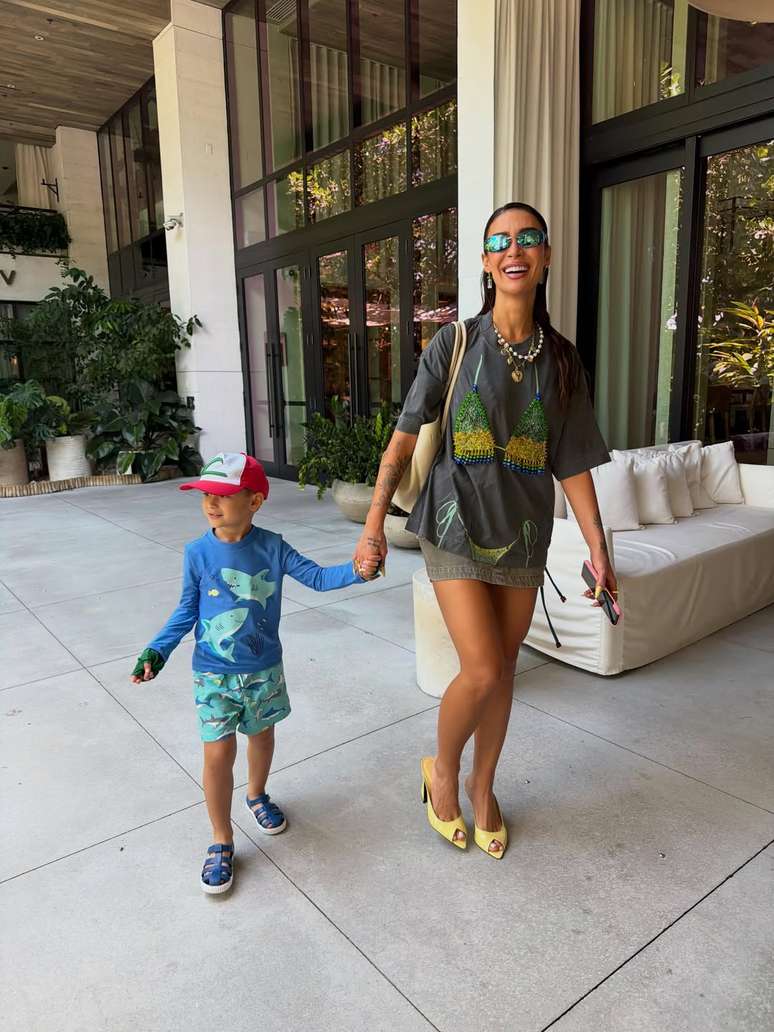 Look foi usado por Bianca Andrade para curtir o ver&atilde;o nos Estados Unidos ao lado da fam&iacute;lia 