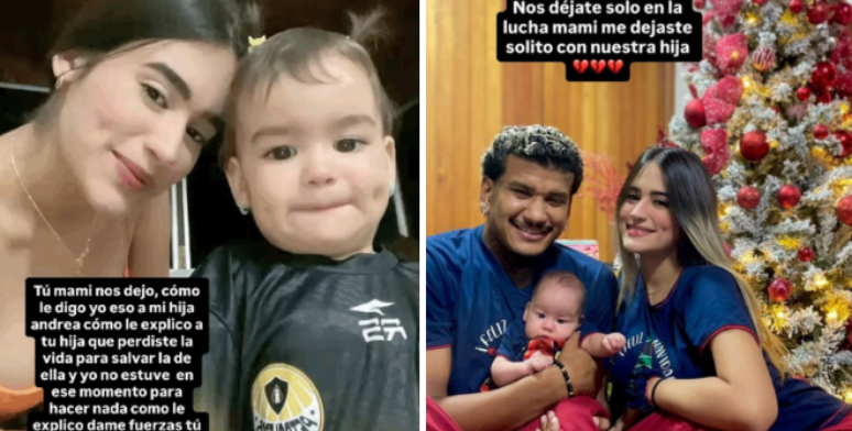 Andrea, esposa de H&eacute;ctor Bello, morreu para proteger a filha