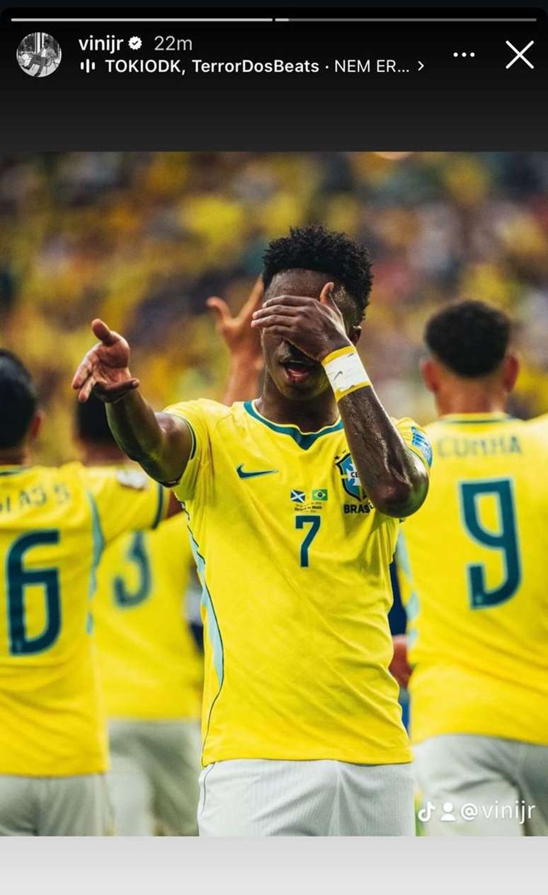 Foto: Reprodu&ccedil;&atilde;o &ndash; Instagram/@vinijr