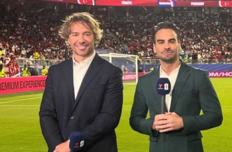 Reprodu&ccedil;&atilde;o - Legenda: Ex-zagueiro Lugano trabalha como comentarista na Copa do Mundo de 2026