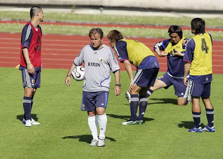 Zico foi treinador da sele&ccedil;&atilde;o do Jap&atilde;o 