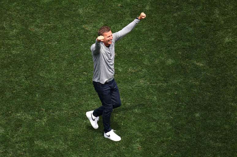 Jesse Marsch celebra a classifica&ccedil;&atilde;o do Canad&aacute; para a pr&oacute;xima fase da Copa do Mundo &ndash;