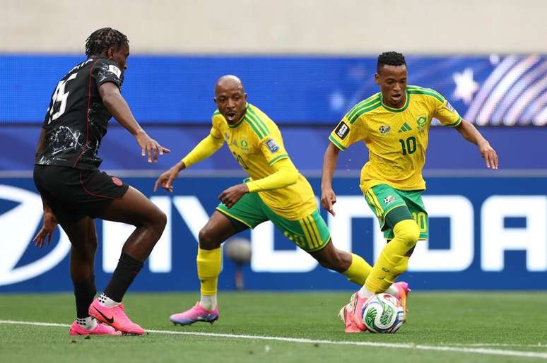 &Aacute;frica do Sul durante o jogo diante do Canad&aacute; &ndash;