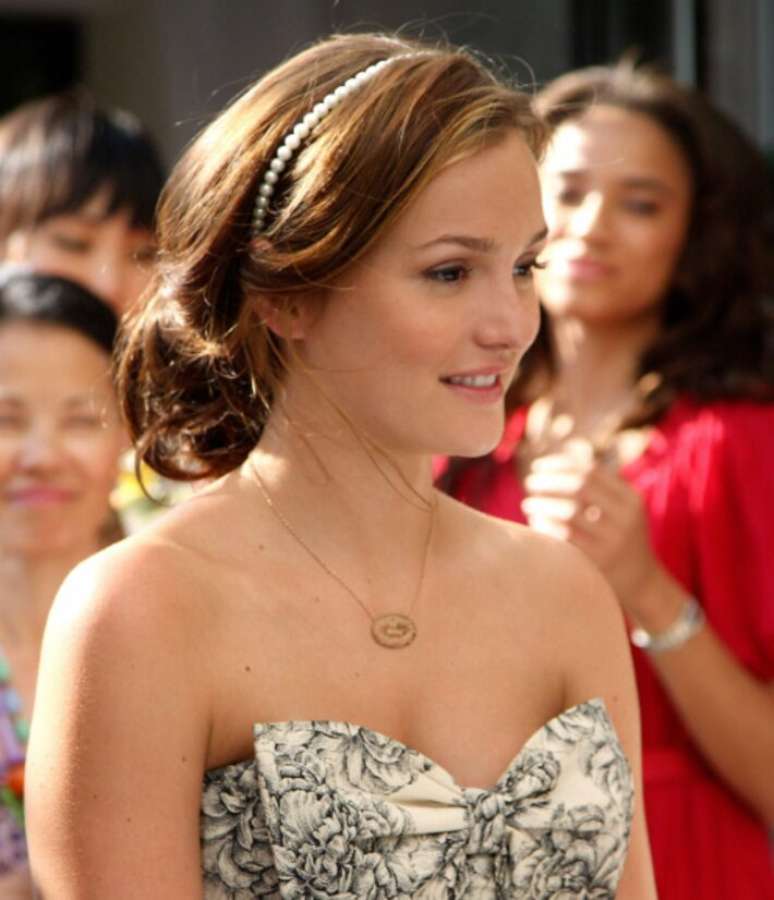 Leighton Meester em 'Gossip Girl'.
