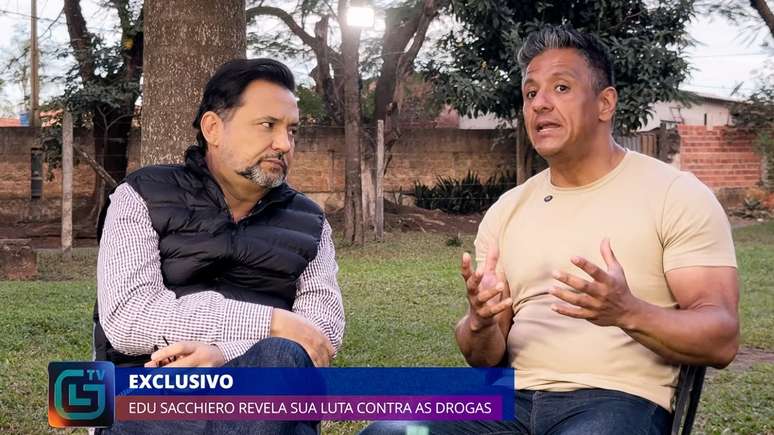 Eduardo Sacchiero disse a Geraldo Lu&iacute;s que pretende voltar a ser maquiador, mesmo que n&atilde;o atenda mais as famosas da TV