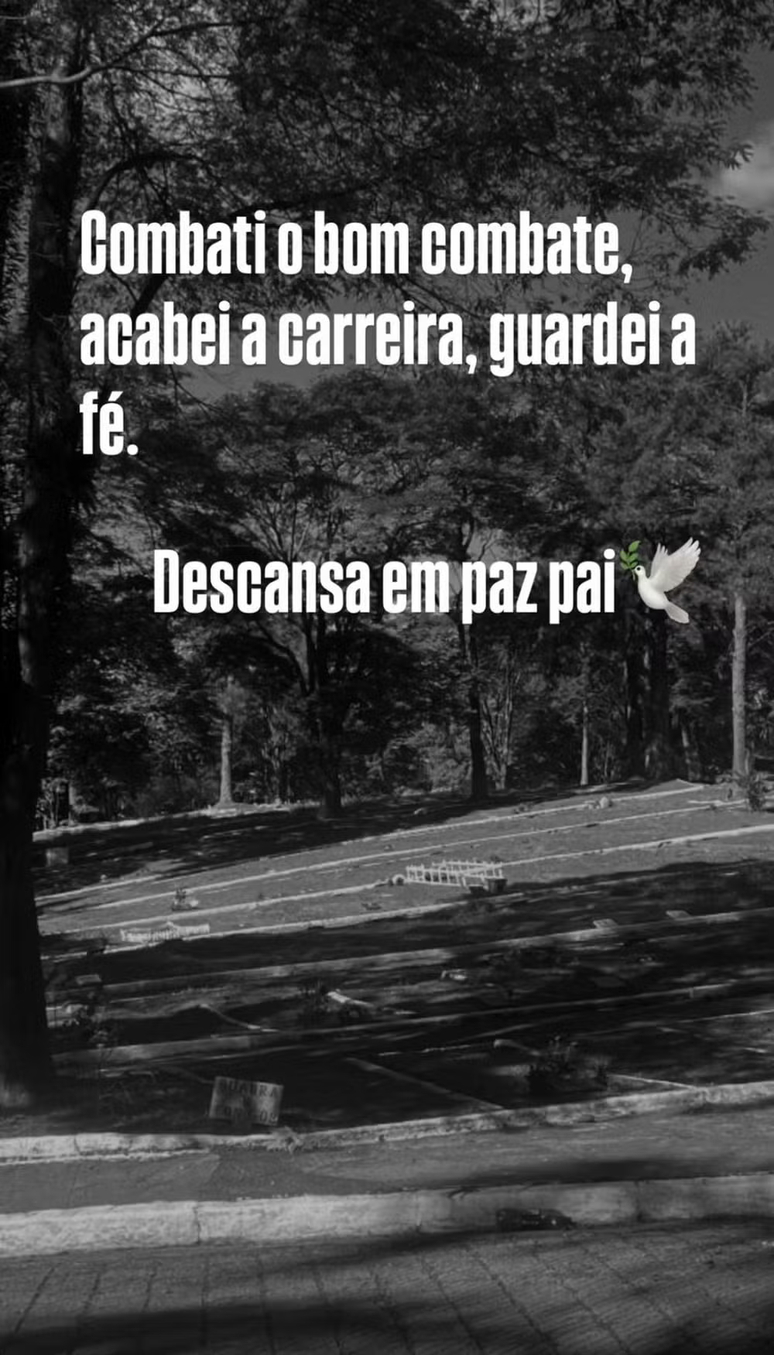 Publica&ccedil;&atilde;o feita por irm&atilde; de Rebeca no Instagram confirma morte do pai da ginasta