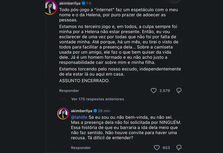 Amanda Kimberlly se explica nas redes sociais sobre aus&ecirc;ncia de sua filha com Neymar &ndash;