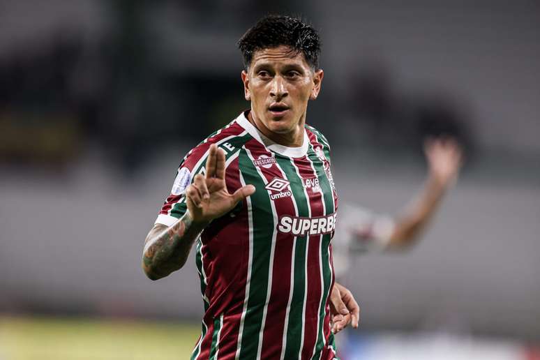 Cano contra o Once Caldas pela primeira rodada da fase de grupos da Copa CONMEBOL Sulamericana 2025. 