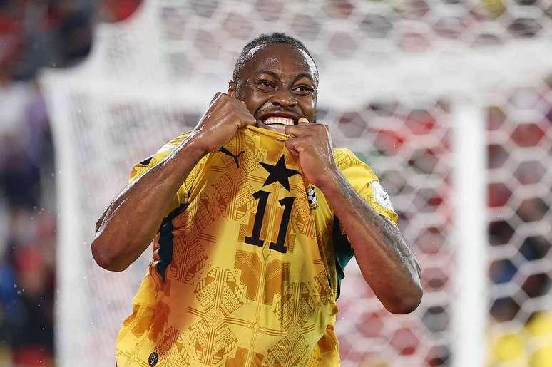 Semenyo durante jogo de Gana na Copa do Mundo &ndash;