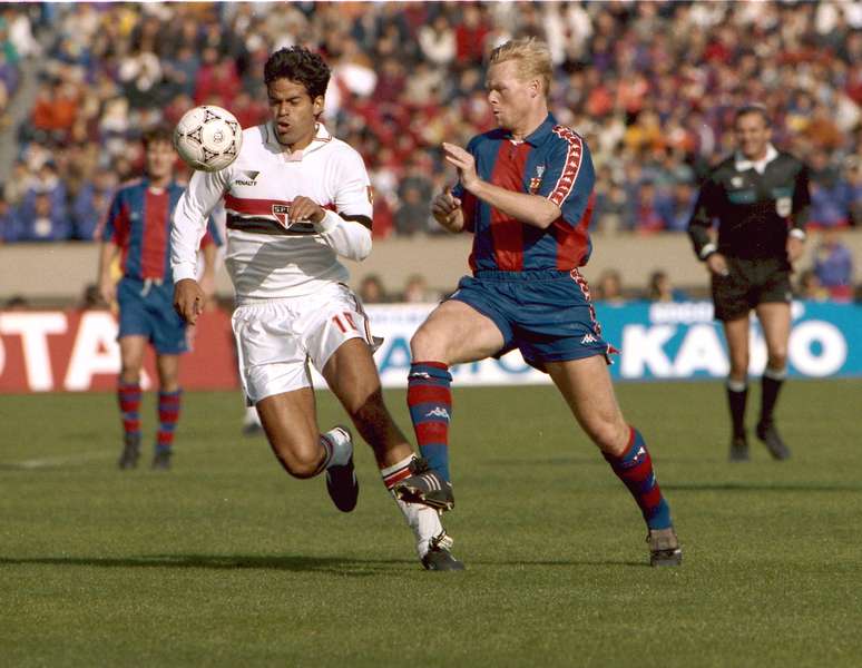 Ra&iacute; em partida do S&atilde;o Paulo contra o Barcelona no Mundial de 1992