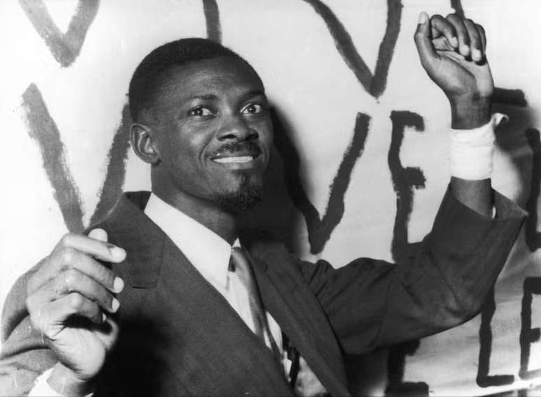 Patrice Lumumba, l&iacute;der do movimento de independ&ecirc;ncia da RD Congo e &iacute;cone pol&iacute;tico da &Aacute;frica 