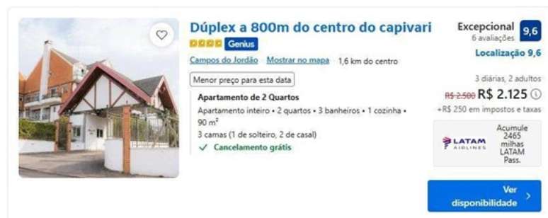 Reservas de hotel via site parceiro LATAM acumulam milhas automaticamente para quem est&aacute; cadastrado (gratuitamente) e logado no LATAM Pass &mdash; mesmo em plataformas como o Booking.com.