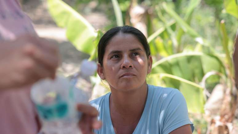 Mildrey, esposa de Darwin Serrano, outro migrante repatriado no voo da trag&eacute;dia
