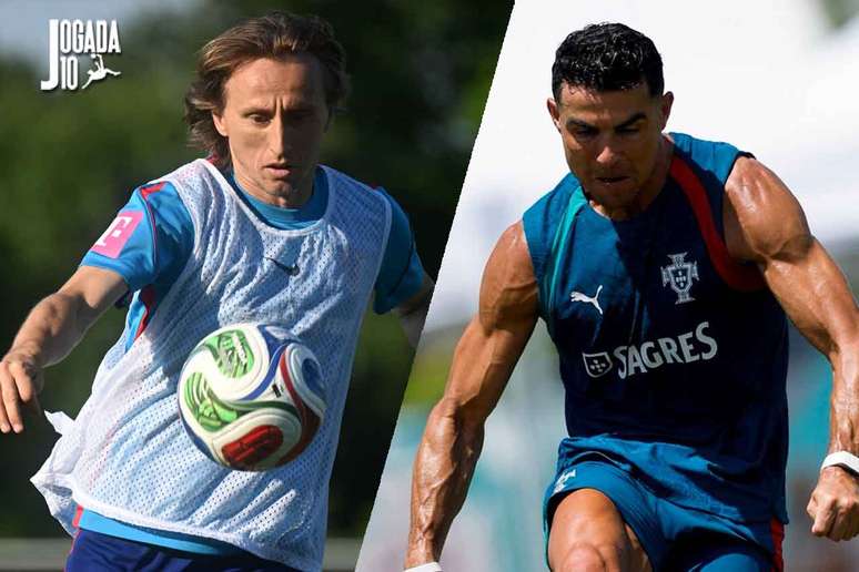 Cristiano Ronaldo e Luka Modric, de 41 e 40 anos respectivamente, estar&atilde;o frente a frente pela fase de 16 avos de final da Copa &ndash;