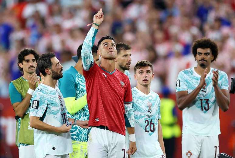 Cristiano Ronaldo tamb&eacute;m homenageou Diogo Jota ap&oacute;s a vir&oacute;ria portuguesa sobre a Cro&aacute;cia &ndash;