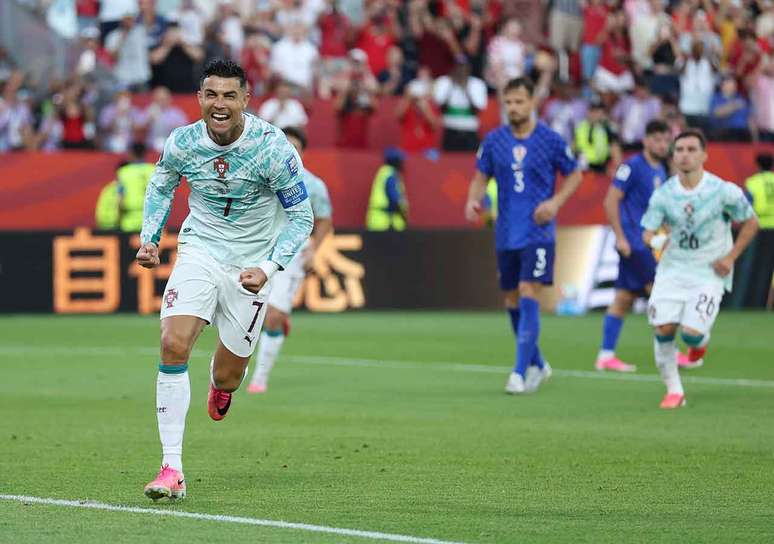 Cristiano Ronaldo marcou seu primeiro gol em fase de mata-mata de Copa do Mundo &ndash;