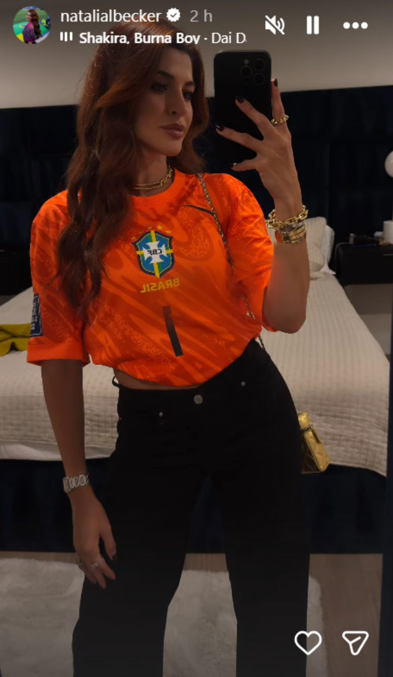 Nat&aacute;lia Becker, esposa do goleiro Alisson