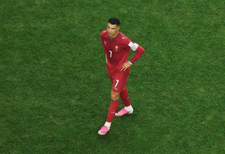 Cristiano Ronaldo ap&oacute;s a elimina&ccedil;&atilde;o de Portugal da Copa do Mundo 
