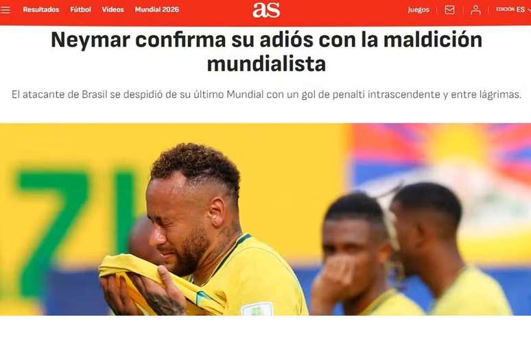 Imagens da repercuss&atilde;o internacional da despedida de Neymar da Sele&ccedil;&atilde;o &ndash;