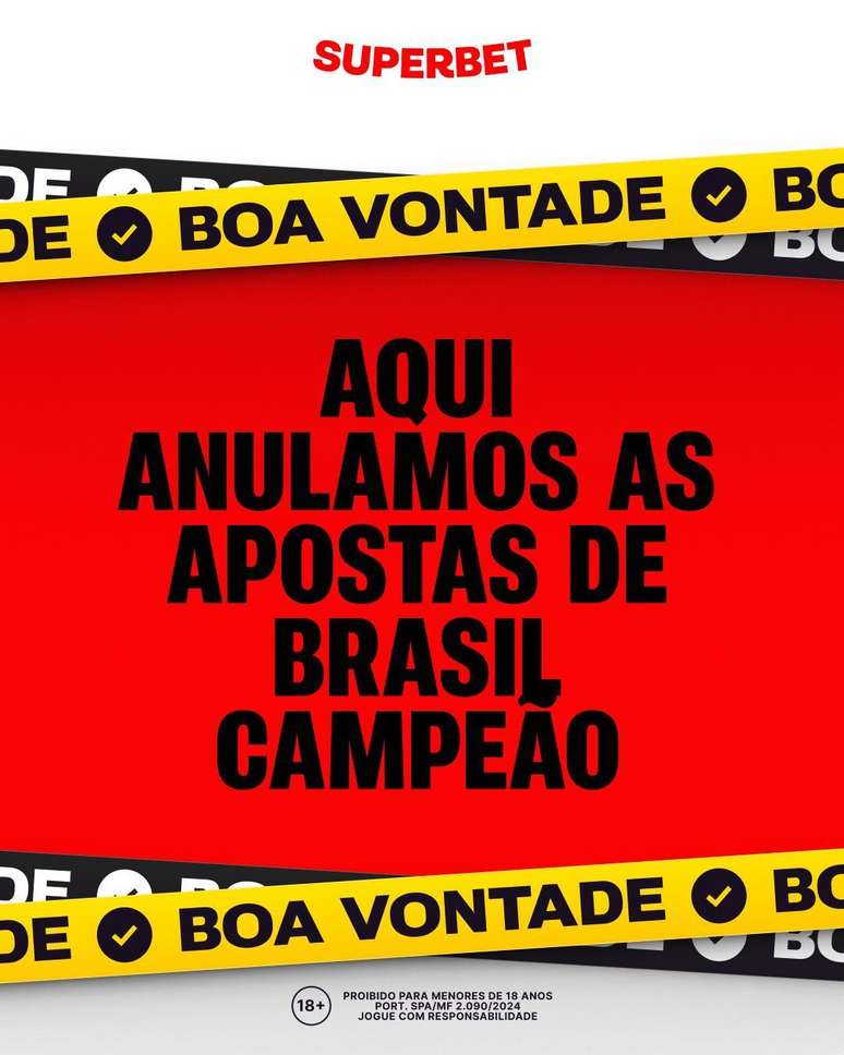 Apostas anuladas para Brasil campe&atilde;o