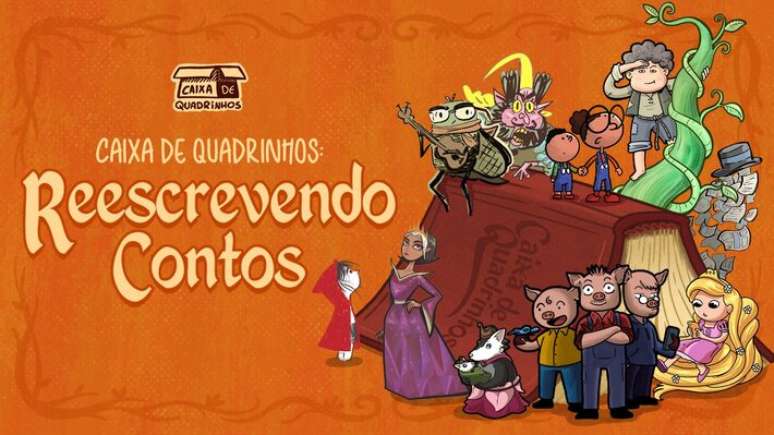 A colet&acirc;nea 'Reescrevendo contos' marca a estreia do projeto 'Caixa de Quadrinhos