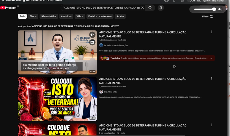 Rede que copia imagem do m&eacute;dico H&eacute;lio Brasileiro usa t&iacute;tulos id&ecirc;nticos e at&eacute; o mesmo roteiro