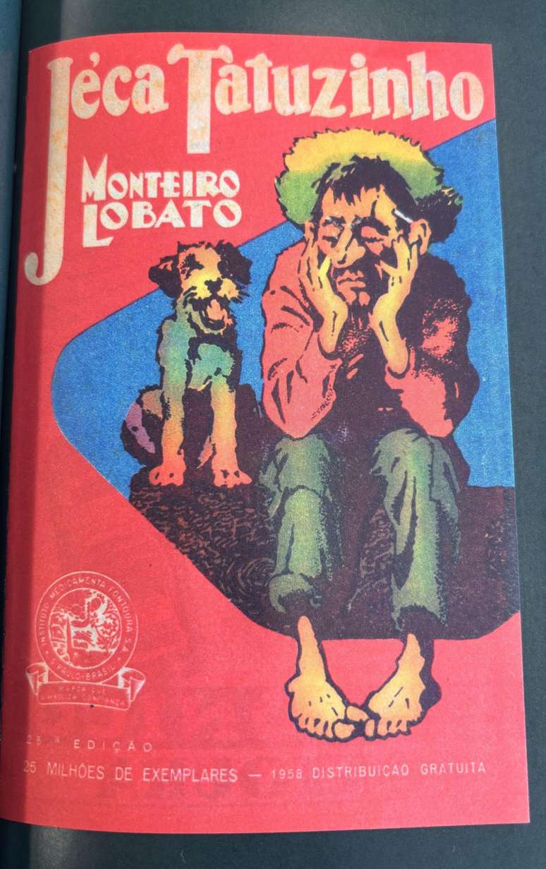 Material de Monteiro Lobato que divulgava o t&ocirc;nico