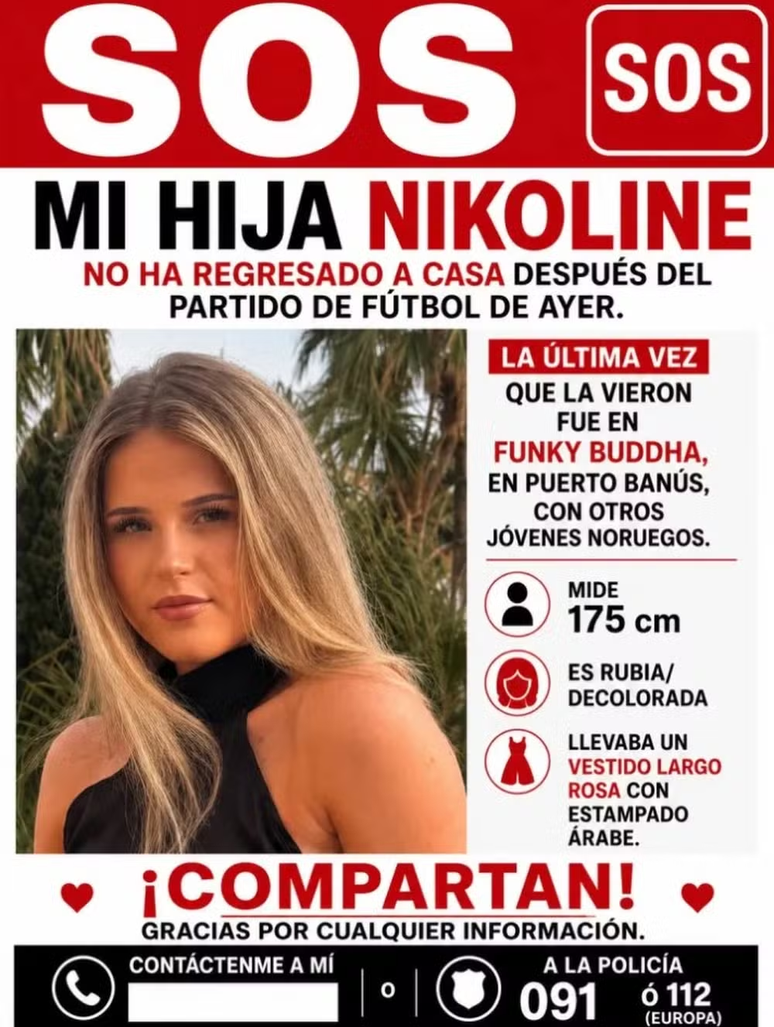 M&atilde;e havia feito postagem sobre desaparecimento da filha