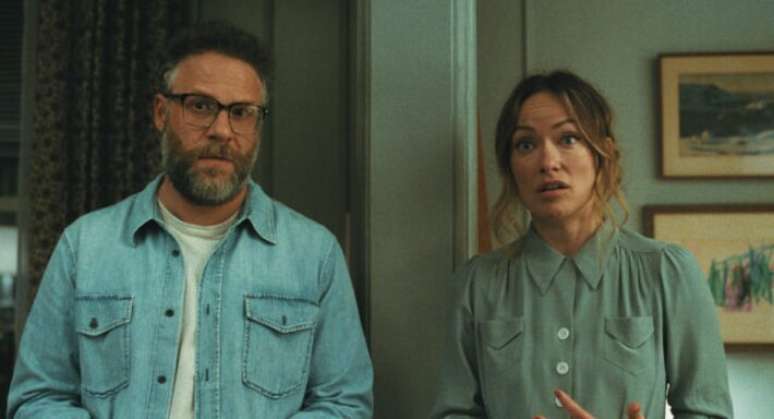Seth Rogen e Olivia Wilde interpretam um casal em 'O Convite'