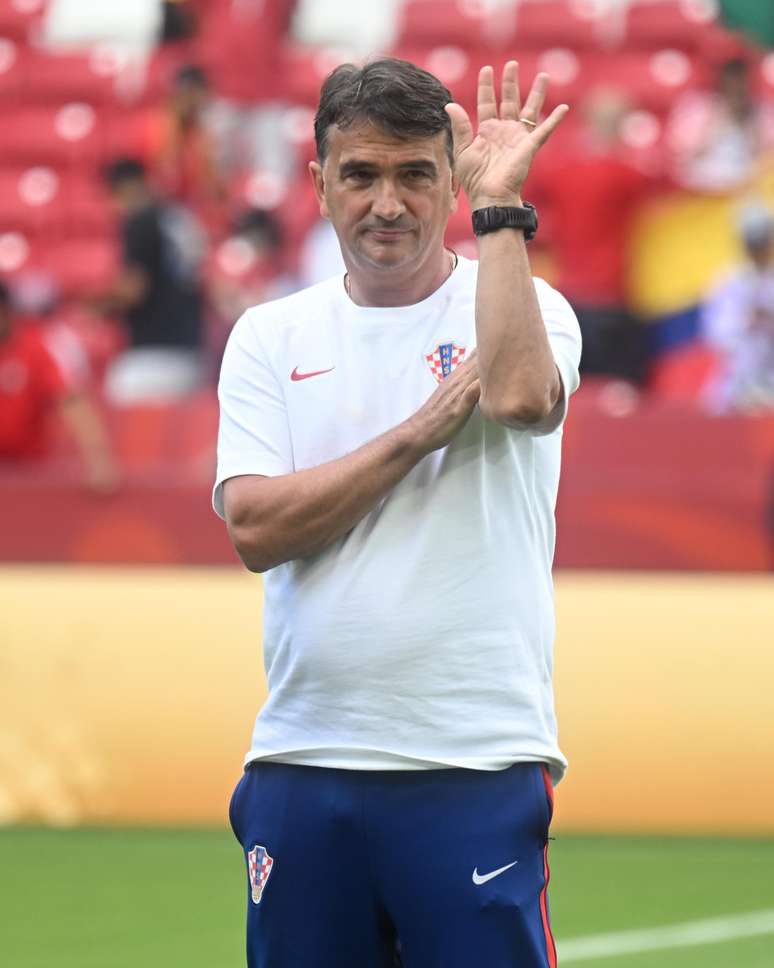 Zlatko Dalic durante a elimina&ccedil;&atilde;o da Cro&aacute;cia (Drago Sopta / HNS)