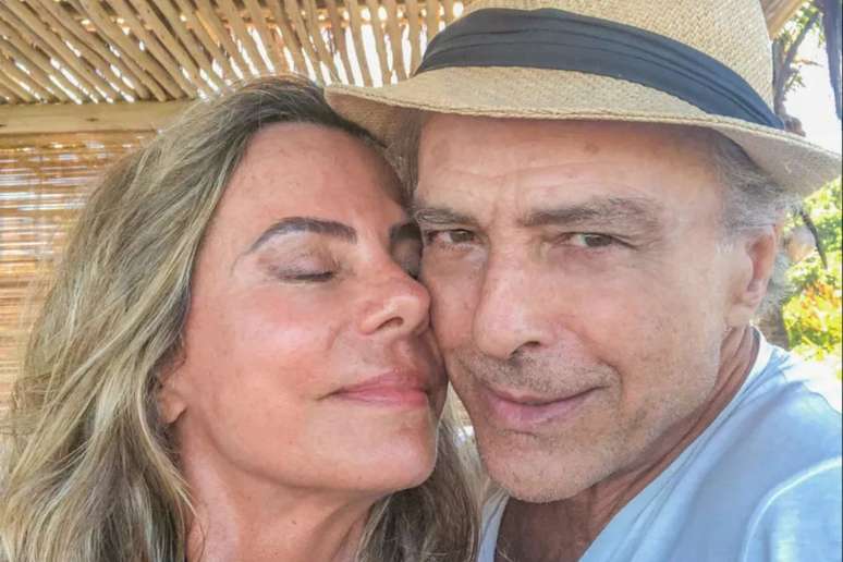 Bruna Lombardi e seu marido, Carlos Riccelli